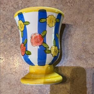 Bloom-Rite 6” floral ceramic vase